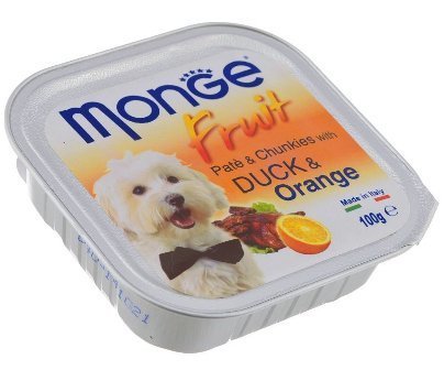 Monge Dog Fruit (Монж Дог Фрут) - Консервы для собак утка с апельсином 100 г