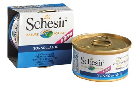 Schesir (Шезир) - Консервы для котят с тунцом и алое 85 гр