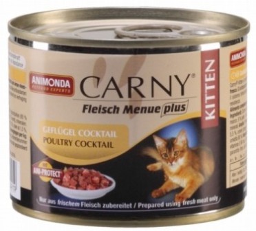Animonda Carny Kitten Сocktail Meat Mix (Анимонда Карни Киттен Коктейл Мит Микс) - Консервы для котят коктейль из разных сортов мяса 200 гр 