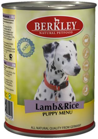 Berkley Puppy (Беркли Паппи) - Консервы для щенков с новозеландским ягненком и рисом 400 гр