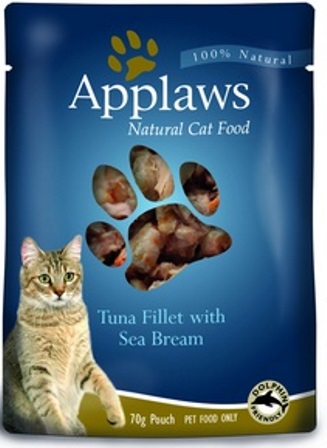 Applaws (Апплаус) - Паучи для Кошек с Тунцом и Морским окунем 70 гр