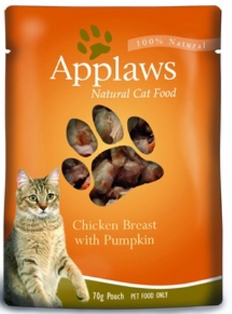 Applaws (Апплаус) - Паучи для Кошек с Курицей и Тыквой 70 гр