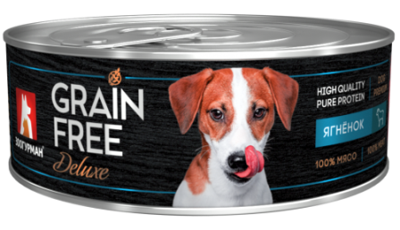 Grain Free Dog - Консервы для собак Ягненок 100 гр