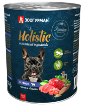 Holistic Dog - Консервы для собак Ягненок с рисом и овощами 350 гр