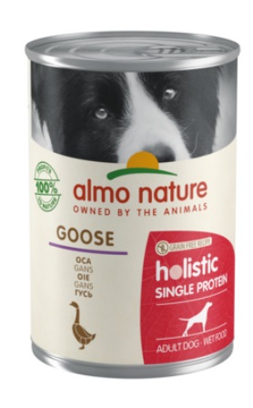 Almo Nature Daily Menu - Консервы для собак с чувствительным пищеварением с Гусятиной (монобелковый рацион) 400 гр