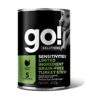 Go!Natural! (Гоу!Нэтурал!) - Консервы беззерновые с индейкой для собак 400 гр