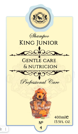 Шампунь для щенков и котят King Junior, 400 мл
