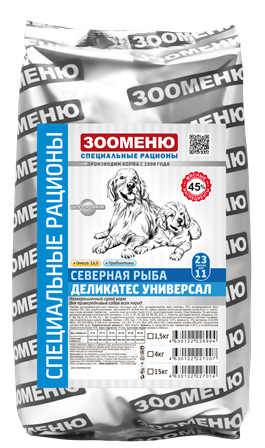 Органик-суперпремиум - ДЕЛИКАТЕС УНИВЕРСАЛ (Северная рыба) 23/11 4 кг
