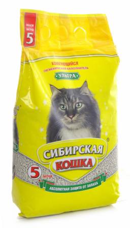 Сибирская Кошка - Наполнитель для кошек Ультра 7 л (комкующийся)