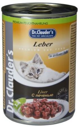 Dr. Clauder's (Др. Клаудер'с) - Консервы для кошек Кусочки в соусе - Печень 415 гр
