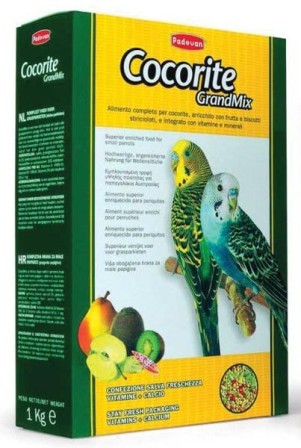 PADOVAN Grandmix Сocorite - Основной корм для волнистых попугаев 1 кг