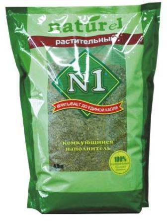 №1 Crystals Naturel (№1 Кристалс Натурель) - Наполнитель растительный комкующийся (для кошек) 4,5 л