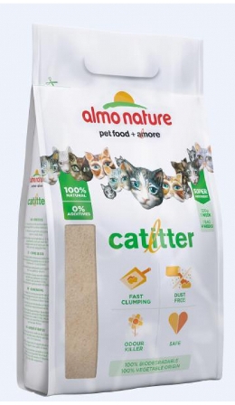 Almo Nature Cat Litter - 100% Натуральный биоразлагаемый комкующийся наполнитель 2,27 кг