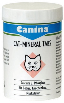 Canina Cat-Mineral Tabs (Канина Кэт Минерал Табс) - Витаминная добавка для котят, беременных и кормящих кошек (укрепление скелета и зубной системы) 150 таб.