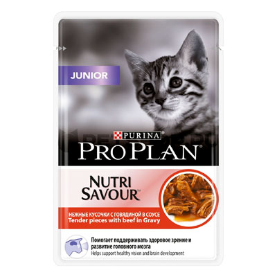 Pro Plan (Про План) - Для котят Говядина/соус 85 гр