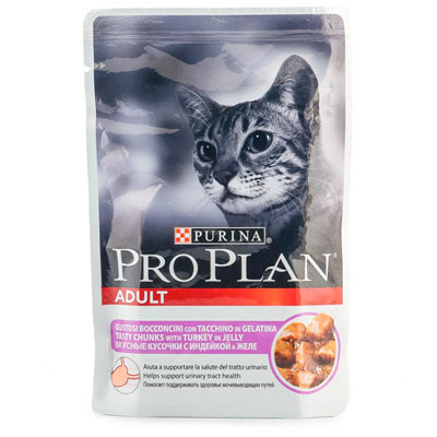 Pro Plan (Про План) - Для кошек Индейка/желе 85 гр