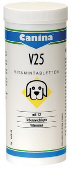 Canina V25 Vitamintabletten (Канина B25 Витаминтаблеттен) - Витаминная добавка для щенков, беременных и кормящих собак 30 таб.