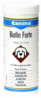 Canina Biotin forte (Канина Биотин Форте) - Витаминная добавка для кожи и шерсти для собак 30 таб.