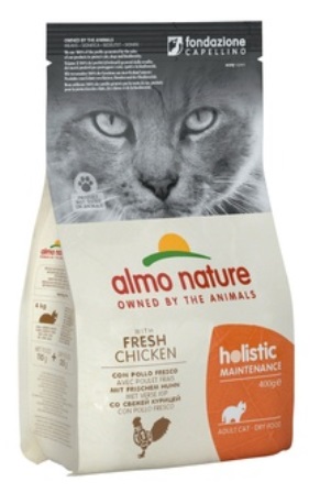 Almo Nature Adult Cat Chicken&amp;Rice (Алмо Натюр Эдалт Кэт Чикен энд Райс) - Cухой корм для взрослых кошек всех пород (курица с коричневым рисом) 0,4 кг