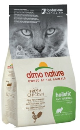 Almo Nature Functional (Алмо Натюр Функшенал) - Для кошек контроль вывода шерсти с курицей и рисом 0,4 кг