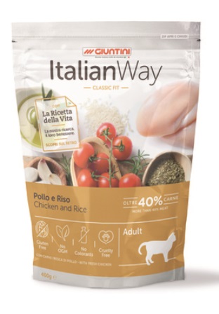 ITALIAN WAY - Безглютеновый корм для кошек с курицей и рисом 1,5 кг