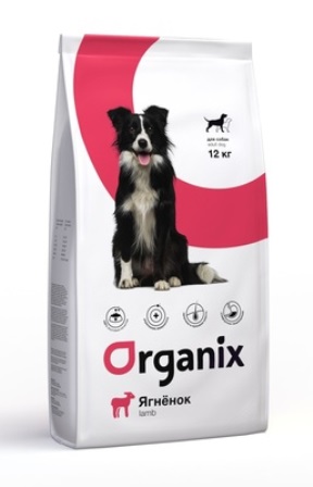 Organix (Органикс) - Корм для взрослых собак с ягненком для чувствительного пищеварения 10 кг