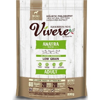 Vivere Mini - Сухой корм для собак мелких пород утка 3 кг