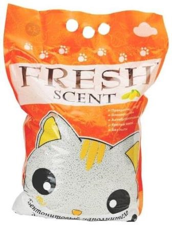 FRESH SCENT - Наполнитель комкующийся Свежесть МАНГО 10 л
