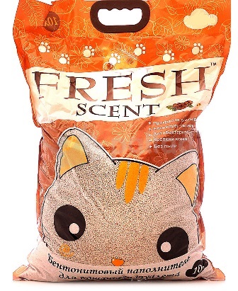 FRESH SCENT - Наполнитель комкующийся Свежесть КОФЕ 10 л
