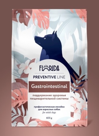 Florida Gastrointestinal - Сухой корм для собак Поддержание здоровья пищеварительной системы 600 гр