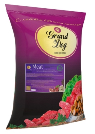 Grand Dog - Meat корм супер премиум класса для собак мелких пород с кусочками бараньих мясопродуктов  10 кг