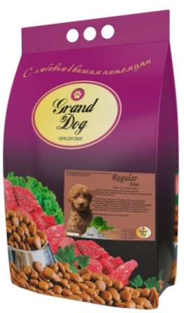 Grand Dog - Regular MINI корм на основе рубца для взрослых собак мелких пород 10 кг