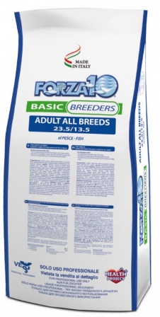 Forza Basic Breeders All Breeds Pesce 23,5/13,5 - Корм для взрослых собак из рыбы (полнорационный, гипоаллергенный) 20 кг