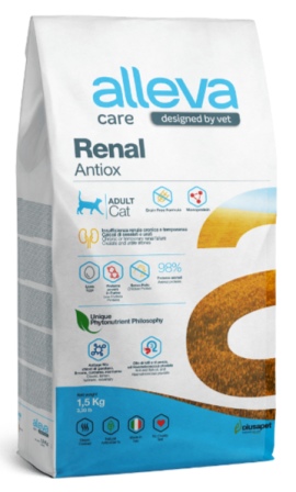 ALLEVA CARE CAT ADULT RENAL ANTIOX - Корм для кошек Ренал (при патологии почек) 1,5 кг