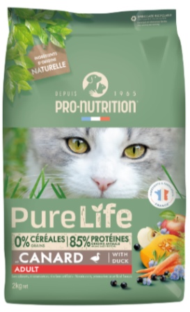 Flatazor - Корм для кошек PURE LIFE Adult для кошек (утка) 8 кг