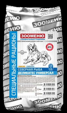 Органик-суперпремиум - ДЕЛИКАТЕС УНИВЕРСАЛ (Северная рыба) 23/11 15 кг