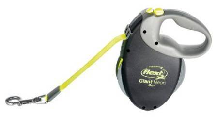 Flexi Giant Neon L - Рулетка-ремень Флекси Гиант до 50 кг 8 м (цвет неон)