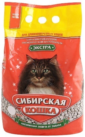 Сибирская Кошка - Наполнитель для кошек впитывающий Экстра 7 л (для длинношерстных)