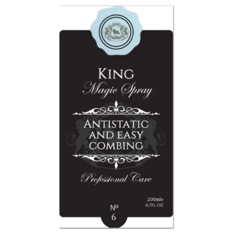Спрей для шерсти собак и кошек King Magic Spray, 200 мл
