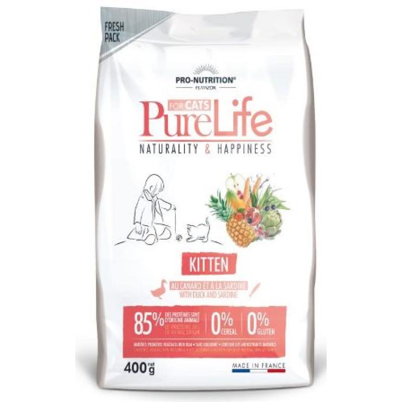 Flatazor - Корм для котят PURE LIFE Kitten для котят (сардины) 2 кг